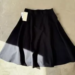 groveフレアスカート 黒 ひざ丈タグ付き未使用