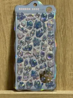 【正規品】ボンボンドロップシール　ちゅるきら　そらねこ　オーロラ