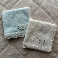 【新品未使用】TOCCA 刺繍ハンカチ レース バラ柄 2枚セット