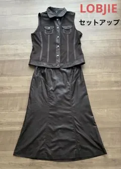 LOBJIE （ロブジェ）ベスト&スカート　セットアップ