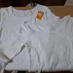 CLOSSH あったかCOTTON Mサイズ ホワイト Tシャツ2枚組