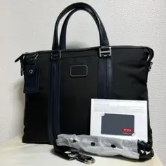 新品未使用】TUMI JARVIS スリムブリーフ ブラック✕ネイビー - メルカリ