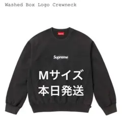 Supreme Washed Box Logo Crewneck M