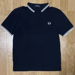 FRED PERRY ポロシャツ M ツインティップ ブラック フレッドペリーのサムネイル