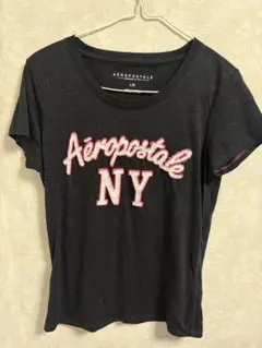 週末ポイント還元Lサイズ エアロポステール ワッペン ダークグレー 半袖Tシャツのサムネイル