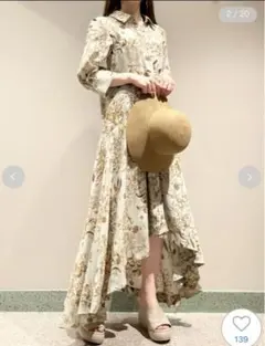 SNIDEL フィッシュテールシャツプリントワンピース SNIDEL（スナイデル）の「フィッシュテールシャツプリントワンピース