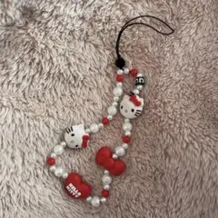 当時物 希少 レア ハローキティ ビーズストラップ　新品未使用品 当時物 希少 レア ハローキティ ビーズストラップ 新品未使用品