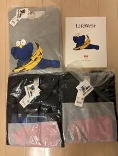 【新品】2024 ユニクロ　カウズ ×ウォールホル　スウェットシャツ　3枚セット