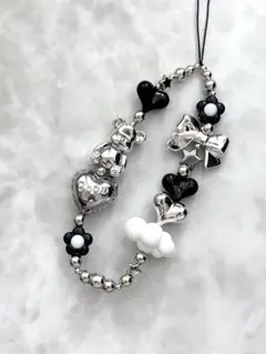 ビーズストラップ スマホストラップ 携帯ストラップ ₍ᐢ•ﻌ•ᐢ₎ฅ