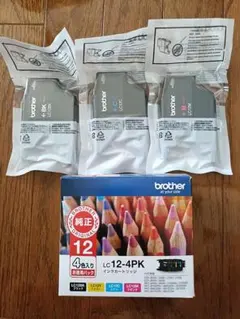 Brother 純正 インクカートリッジ LC12-4PK 4色セットのサムネイル