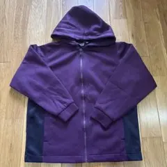 ジップパーカー　紫　130