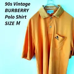 90s vintage BURBERRY バーバリー ポロシャツ 半袖シャツのサムネイル