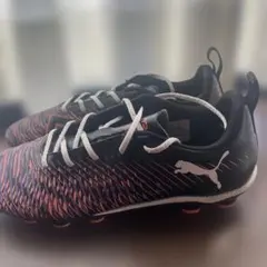 Puma サッカーシューズ ブラック/オレンジ　23センチ