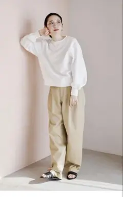 北欧、暮らしの道具店 ふんわり素材の定番スウェット Mサイズ