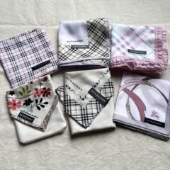 新品未使用 バーバリー BURBERRY ハンカチ 6枚セット