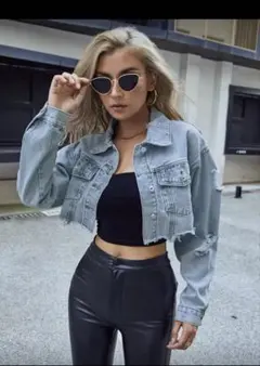 shein デニム　ジャケット　アウター