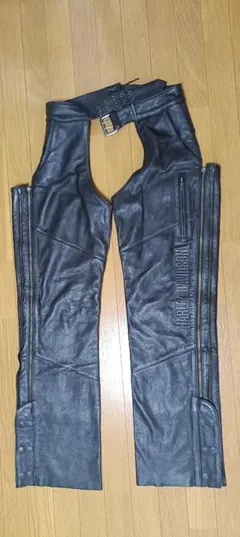 希少4XL✨レザークラブ 本革 チャップス Vツインコンチョ バイカー