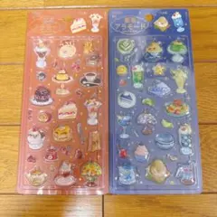 文具女子博　BGM　きゅるるんシール 喫茶アラモード　2枚セット