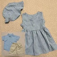 【komugicha様専用】　ワンピース　きょうだいお揃いコーデ