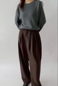 新品未使用 完売 Na.e Tuck Tapered Pants ブラウン M