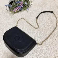 【美品】MARY QUANT シュリンクデイジー　エンボス　ショルダーバッグ