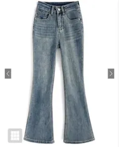 フレアデニムパンツ[at2201]