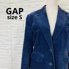 ギャップ S ネイビー コーデュロイ ジャケット ストレッチ 紺 美シルエットのサムネイル