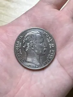 1863年 デンマーク 2リグスダーレル銀貨 1863年 デンマーク 2リグスダーレル銀貨 本物？ - メルカリ