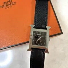 HERMES Hウォッチ HH1.201 クォーツレザーベルトのサムネイル
