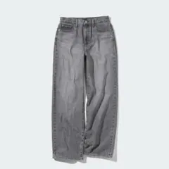 ユニクロワイドストレートジーンズ25