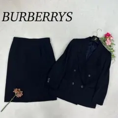J413 美品 2XL 15 バーバリー ダブル セットアップ レディース