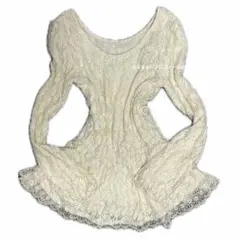 coquette フリル チュニックfairygrunge 森ガール 総レース