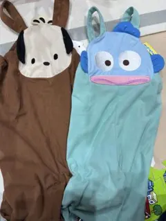 新品★子ども服★サロペット★ハンギョドン90ポチャッコ100