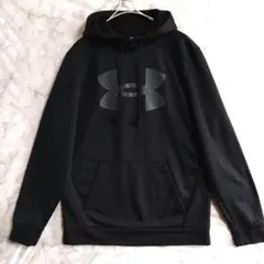 ★239　UNDERARMOUR　トラックパーカ　MD　黒　ジャージ　US古着のサムネイル