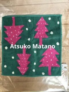 新品*Atsuko Matanoマタノアツコ*さんのタオルハンカチ　ピンクツリー