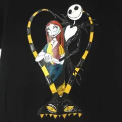 美品　ナイトメアビフォークリスマス　ジャック・スケリントン サリー　Tシャツ 黒