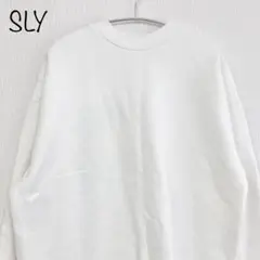 【SLY】WAIST TIE SW OP　裏起毛スウェットワンピース　ホワイトのサムネイル