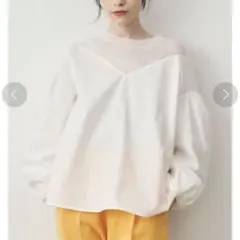 ELENDEEK エレンディーク　シアーニット　コンビネーション　ブラウスのサムネイル