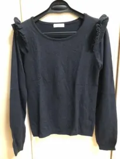 イーハイフンワールドギャラリー　ニット　トップス　ネイビー