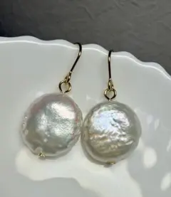 B6507 　真珠 バロック ピアス 淡水 パール サージカルステンレス316