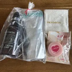 ペリカン石鹸プロバンシア本体ボトル＆フェイス、ハンドソープ＆ノベルティ2品