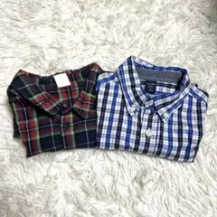 H&M babyGAPチェック柄長袖シャツ EUR 98キッズ100サイズセット