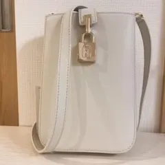 フルラ スマホショルダー ミアステラ グレー系 レザー ミニショルダー 