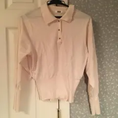 UNIQLO U 長袖ポロシャツ L ベージュ