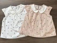 petit main 花柄チュニック 120