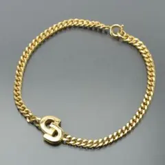 良品 クリスチャンディオール ブレスレット ゴールド チェーン CDロゴ