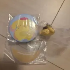 サンリオキャラクターズ PVCクリアケースつき 缶バッジ ポムポムプリン