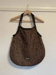 OUTDOOR PRODUCTS レオパード柄ラウンドトートバッグ