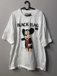 BLACK FLAG Mickey Mouse Tシャツ ベージュ 2XXL - メルカリ