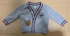 GAP グレー カーディガン 12-18ヶ月